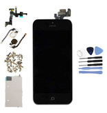 Stuff Certified® iPhone 5 Wstępnie zmontowany ekran (ekran dotykowy + LCD + części) Jakość A + - czarny + narzędzia