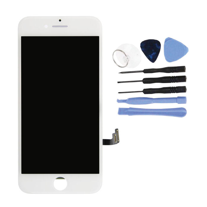 Pantalla iPhone 7 (Pantalla táctil + LCD + Partes) Calidad A + - Blanco + Herramientas