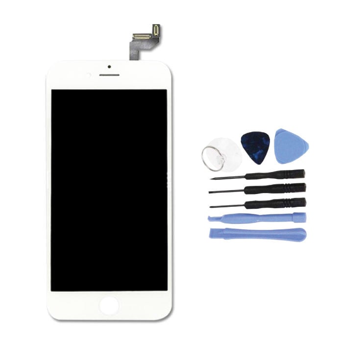 iPhone 6S 4,7-calowy ekran (ekran dotykowy + LCD + części) Jakość A + - biały + narzędzia