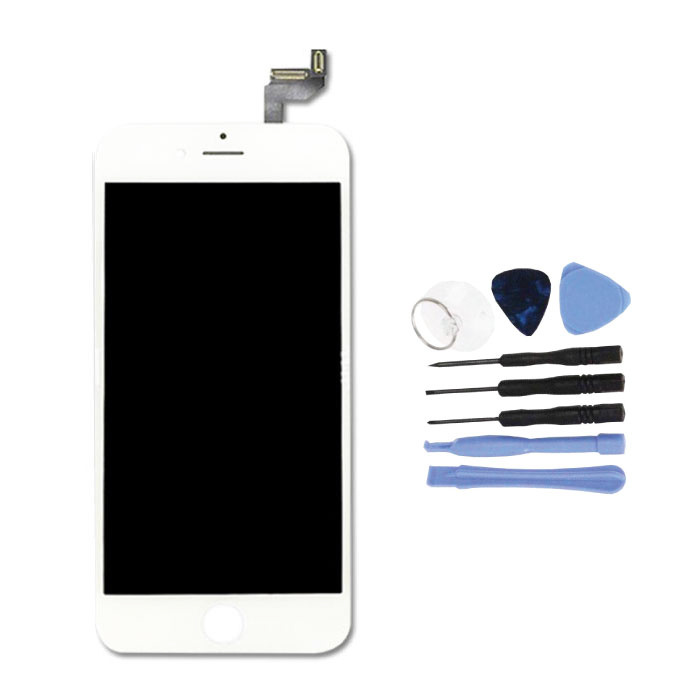 Stuff Certified® iPhone 6S 4,7-calowy ekran (ekran dotykowy + LCD + części) Jakość A + - biały + narzędzia