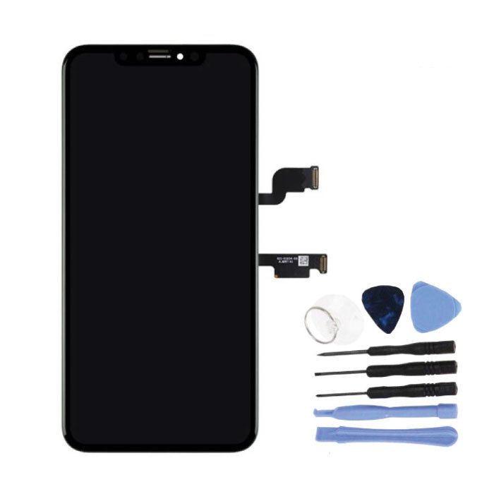 iPhone XS Max Screen (Touchscreen + OLED + Parts) AAA + Quality - Black + Tools