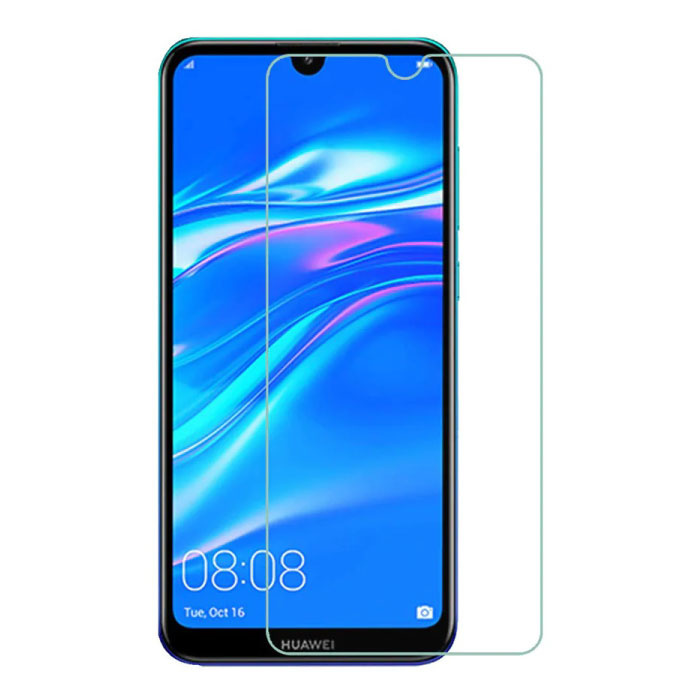 Occhiali in vetro temperato con pellicola in vetro temperato per Huawei Y7 2019