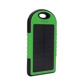 Stuff Certified® Cargador solar externo 5000mAh Banco de energía Panel solar Batería de emergencia Cargador de batería Verde sol