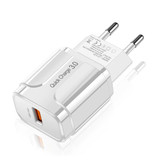 OLAF Qualcomm Quick Charge 3.0 USB-Wandladegerät Wallcharger AC Home Ladegerät Steckeradapter - Weiß