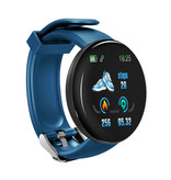 Stuff Certified® Original D18 Smartwatch gebogen HD Smartphone Sport Fitness Sport Aktivität Tracker Watch iOS Android iPhone Samsung Huawei Blue