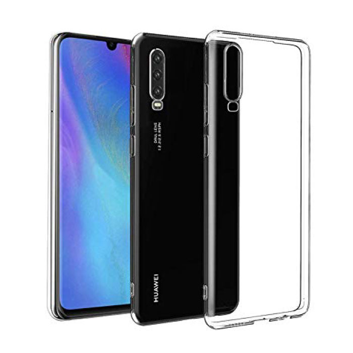 Caso de la cubierta del caso claro transparente de silicona TPU Huawei P30  Lite