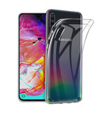 Stuff Certified® Custodia in silicone TPU trasparente per Samsung Galaxy A70