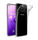 Stuff Certified® Coque en TPU en silicone transparente pour Samsung Galaxy S10