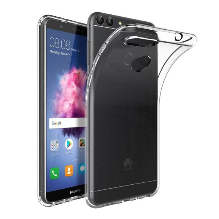 Funda transparente transparente para Huawei P Smart Funda de silicona TPU