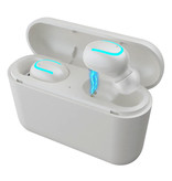 Stuff Certified® TWS Q32 Bezprzewodowe słuchawki Bluetooth 5.0 Douszne słuchawki bezprzewodowe Słuchawki Słuchawki douszne Białe - czysty dźwięk