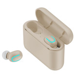 Stuff Certified® TWS Wireless Bluetooth 5.0 Kopfhörer Ohr Wireless Buds Ohrhörer Ohrhörer Ohrhörer Beige - Klarer Klang