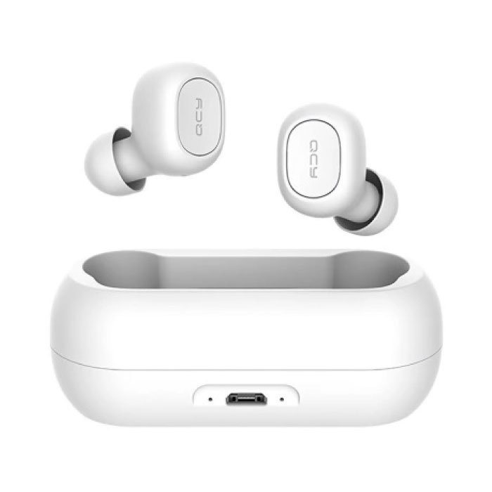 QCY T1C Auriculares inalámbricos Bluetooth 5.0 en la oreja Auriculares inalámbricos Auriculares Auriculares Auriculares Blanco - Sonido claro