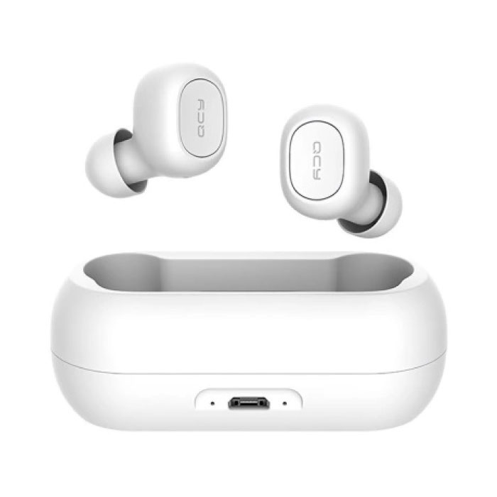QCY T1C Bezprzewodowe słuchawki Bluetooth 5.0 Douszne słuchawki bezprzewodowe Słuchawki Słuchawki douszne Białe - czysty dźwięk
