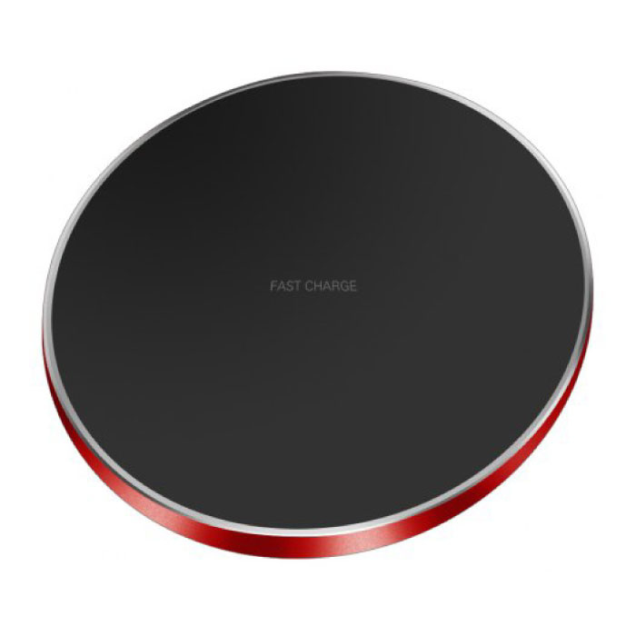 Qi GY-68 Universele Draadloze Oplader 9V - 1.67A Wireless Charging Pad Rood