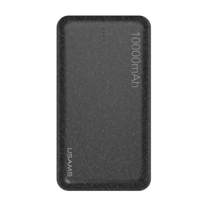 USAMS Mosaic 10.000mAh alimentation externe Banque Chargeur de batterie Chargeur d'urgence Noir