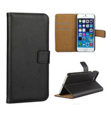 Stuff Certified® iPhone 7 Plus - Custodia a portafoglio con custodia a libro Custodia con custodia a portafoglio nera