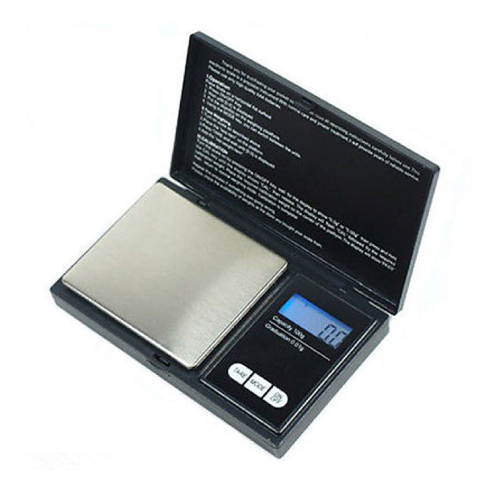 Mini balanza portátil de precisión digital, balanza LCD, balanza 100g - 0,01g