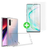 Stuff Certified® Samsung Galaxy Note 10 Transparant TPU Hoesje + Screen Protector Tempered Glass
