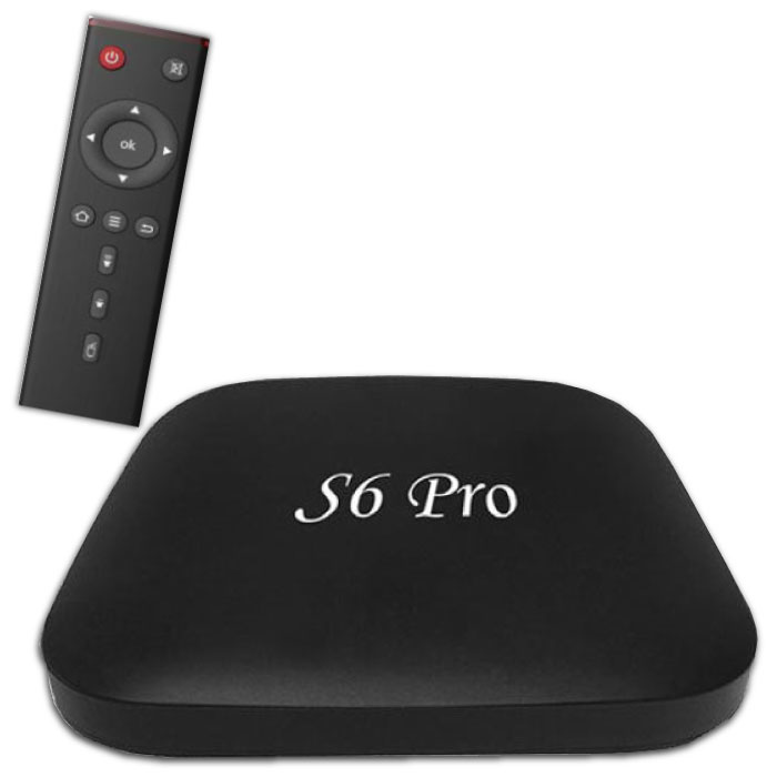 S6 Pro 4K TV-Box Media Player Android Kodi - 2 GB RAM - 16 GB Speicher