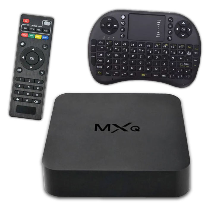 MXQ HD TV Box Media Player Android Kodi - 1 GB de RAM - 2 GB de almacenamiento + teclado inalámbrico