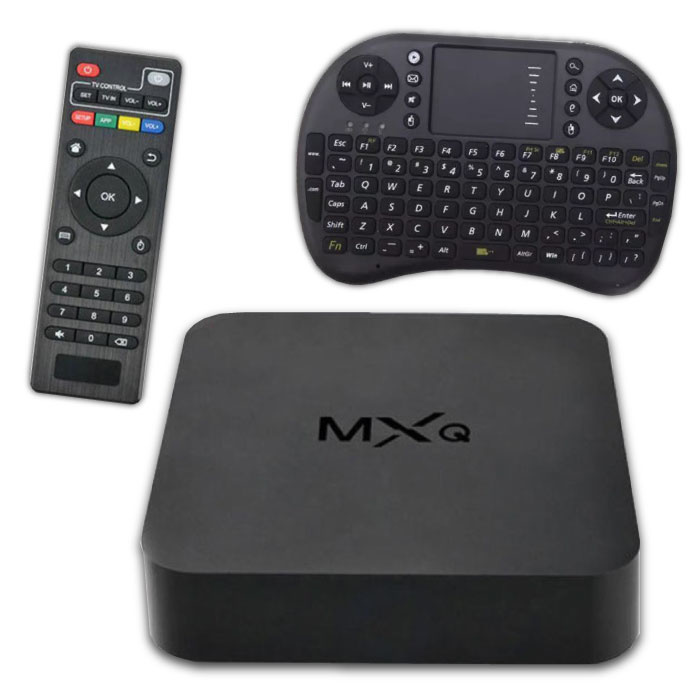 MXQ HD TV Box Media Player Android Kodi - 1 GB di RAM - 2 GB di spazio di archiviazione + Tastiera wireless