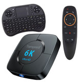 Stuff Certified® Transpeed 6K Ultra HD TV Box Media Player Android Kodi - 4 GB pamięci RAM - 64 GB pamięci + klawiatura bezprzewodowa