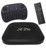 Stuff Certified® S6 Pro 4K TV Box Mediaspeler Android Kodi - 2GB RAM - 16GB Opslagruimte + Draadloos Toetsenbord