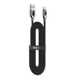 iHaitun Cable de carga USB-C 1.2 metros Carga rápida 4.0 Cable de datos del cargador de nylon trenzado Android Negro