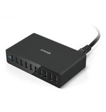 ANKER PowerPort 10 Estación de carga USB 60W Cargador de pared de 10 puertos Cargador doméstico Adaptador de cargador de enchufe