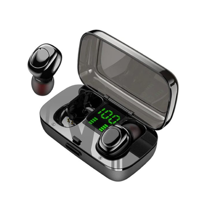 XG23 TWS Bezprzewodowe słuchawki douszne z inteligentnym sterowaniem dotykowym Bluetooth 5.0 Bezprzewodowe słuchawki douszne Słuchawki douszne 450 mAh Czarny