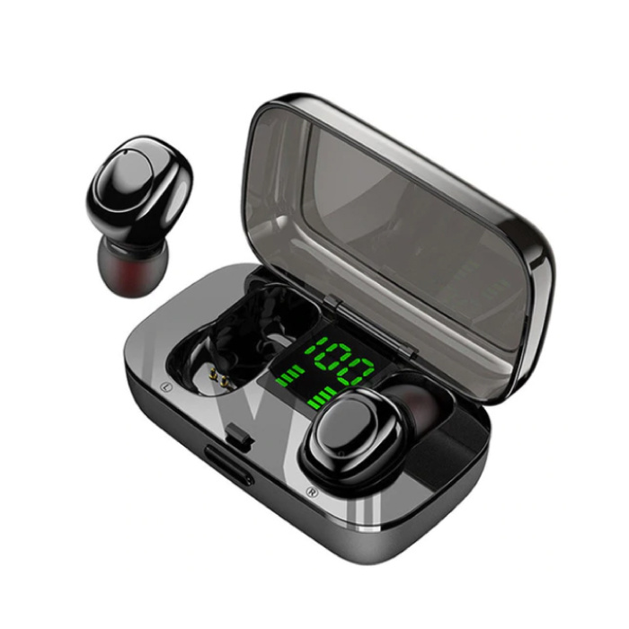 XG23 TWS Draadloze Smart Touch Control Koptelefoon Bluetooth 5.0 In-Ear Draadloze oordopjes Koptelefoon Oordopjes 450 mAh Zwart