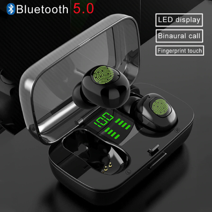 XG23 TWS Wireless Smart Touch Control Earphones Bluetooth 5.0 In Ear Wireless Earbuds Earphones Earbuds 450mAh Black