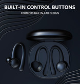 Caletop Sport TWS Bezprzewodowe słuchawki Smart Touch Control Słuchawki douszne Bluetooth 5.0 Bezprzewodowe słuchawki Słuchawki douszne 400 mAh Słuchawki Niebieskie
