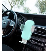 Stuff Certified® 15W Qi Wireless Car Charger Universal Charger 9V - 1.67A Wireless Car Charging Pad Blue