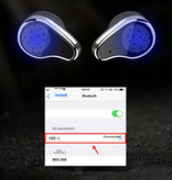 Lemfo T89 Smartwatch Activity Tracker + TWS Écouteurs sans fil Écouteurs sans fil Fitness Sport iOS Android Bleu