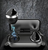 Lemfo T89 Smartwatch Activity Tracker + Bezprzewodowe słuchawki TWS Bezprzewodowe słuchawki Fitness Sport iOS Android Niebieski