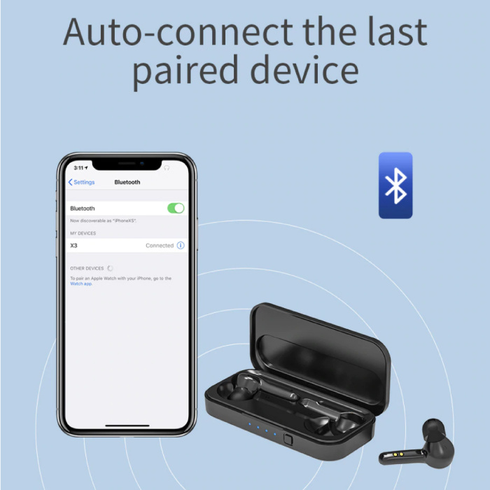 Oreillettes à commande tactile intelligente sans fil Mifa X3 TWS Bluetooth  5.0 | Stuff Enough