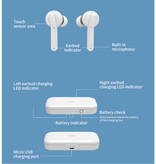 MIFA X3 TWS Draadloze Smart Touch Control Oortjes Bluetooth 5.0 Ear Wireless Buds Earphones Earbuds 430mAh Oortelefoon Wit