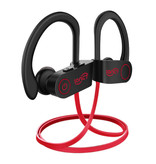 IONCT Écouteurs sans fil U8 TWS Bluetooth 5.0 écouteurs intra-auriculaires sans fil écouteurs écouteurs 110mAh rouge