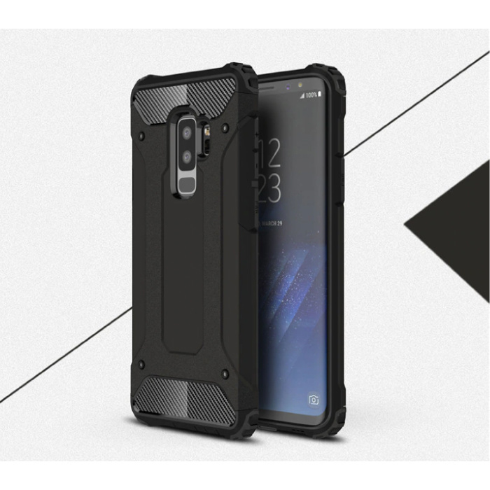 Samsung Galaxy S8 - Armor Case Cover Cas Funda de TPU Negro