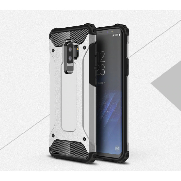 Samsung Galaxy Note 9 - Armor Case Cover Cas TPU Case Plata