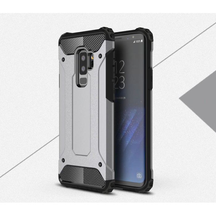 Samsung Galaxy S5 Armor Case Cover Cas TPU Hoesje Grijs Stuff Enough.be