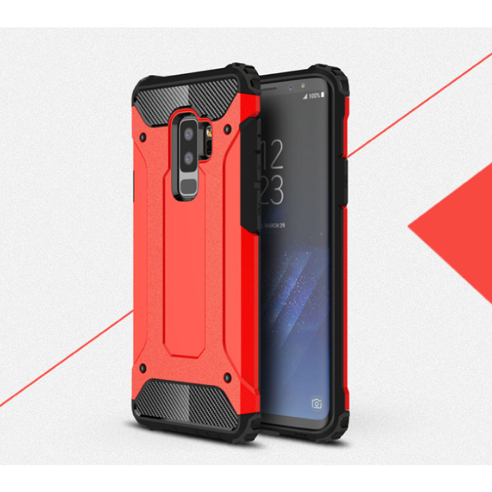 Samsung Galaxy Note 9 - Etui Armor Case pokrowiec z TPU w kolorze czerwonym