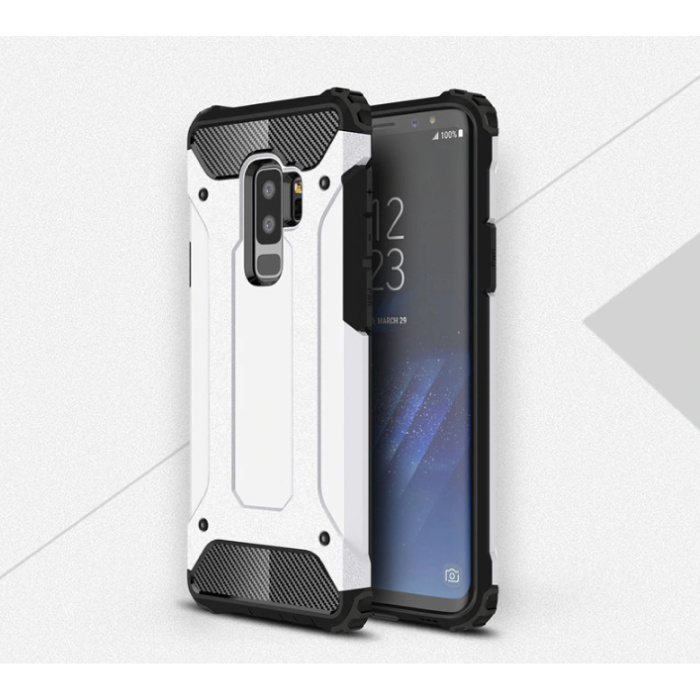 Stuff Certified® Samsung Galaxy S10 Plus - Armor Case Cover Cas TPU Case Blanco