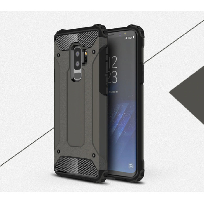 Samsung Galaxy S8 Plus - Armor Case Cover Cas TPU Case Brązowy