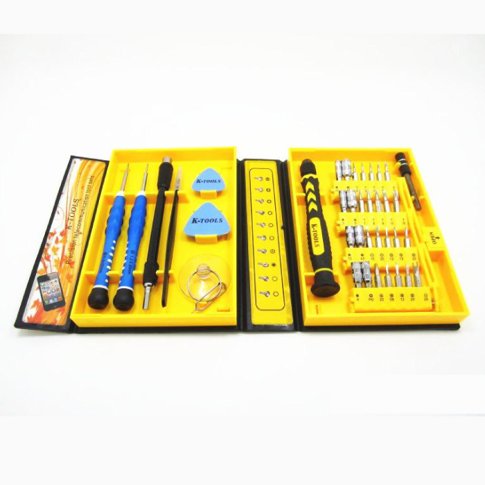 Stuff Certified® 38 en 1 Herramientas profesionales Kit de herramientas Juego de destornilladores destornilladores Outils - Para iPhone / iPad / Smartphone / Tableta