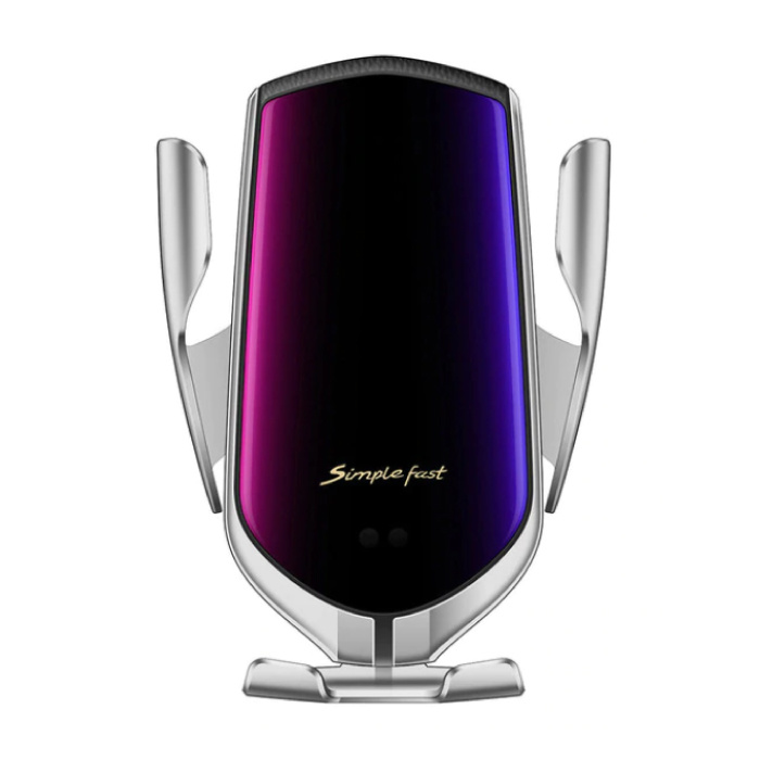 Stuff Certified® 10W Qi Wireless Autoladegerät Ladegerät Universal 9V - 1.67A Wireless Autoladepad Silber