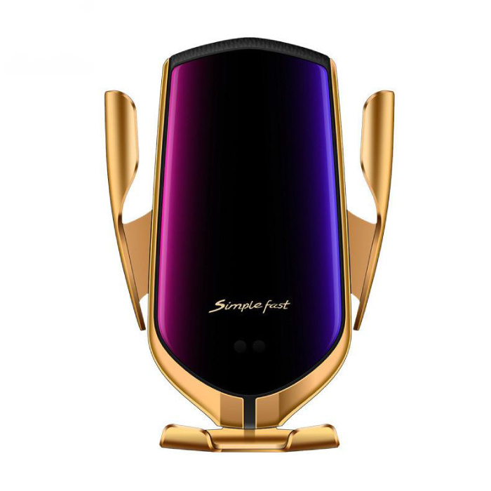 Stuff Certified® 10W Qi Wireless Autoladegerät Ladegerät Universal 9V - 1.67A Wireless Autoladegerät Gold