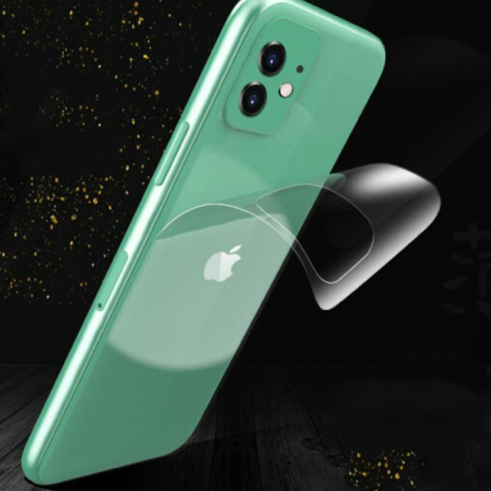 Stuff Certified® iPhone 8 Plus Funda trasera transparente TPU Foil Hydrogel Protector Funda protectora Funda