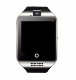 Stuff Certified® Oryginalny Smartwatch Q18 Zakrzywiony smartfon HD Fitness Sport Activity Tracker Zegarek OLED iOS Android iPhone Samsung Huawei Silver
